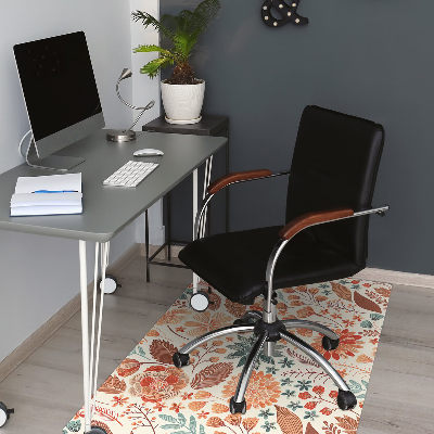 Tapis pour chaise de bureau Fleurs artistiques