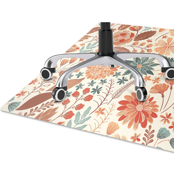 Tapis pour chaise de bureau Fleurs artistiques