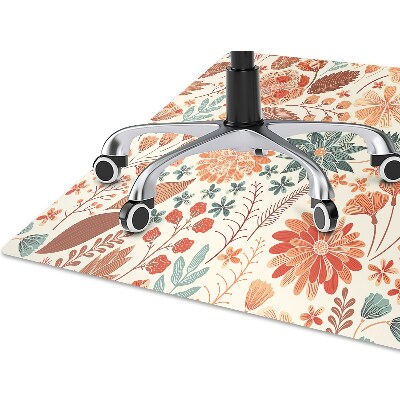 Tapis pour chaise de bureau Fleurs artistiques