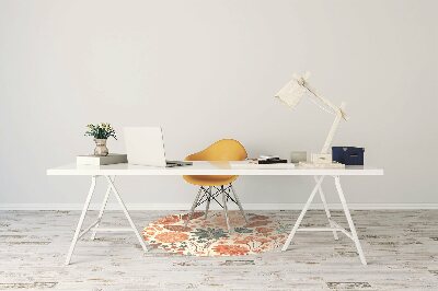 Tapis pour chaise de bureau Fleurs artistiques