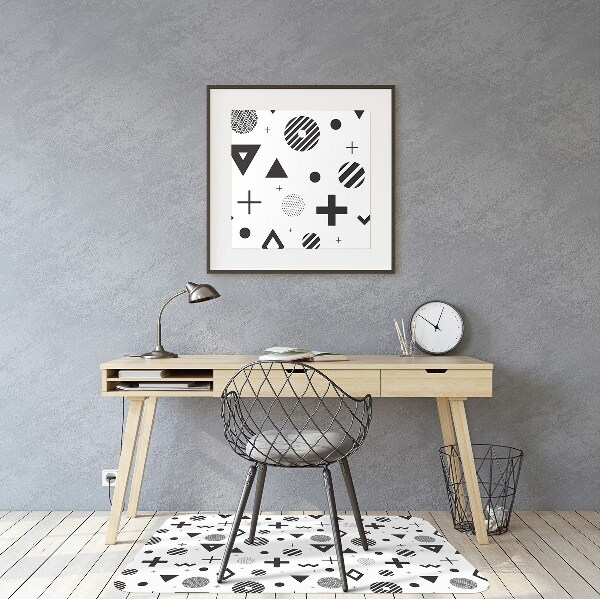 Tapis pour chaise de bureau Motifs géométriques