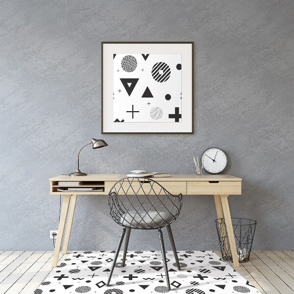 Tapis pour chaise de bureau Motifs géométriques