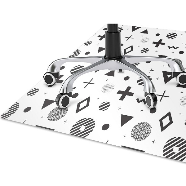 Tapis pour chaise de bureau Motifs géométriques
