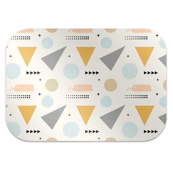 Tapis fauteuil bureau do biura Formes colorées