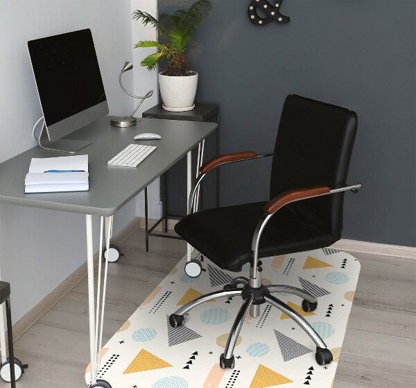 Tapis fauteuil bureau do biura Formes colorées