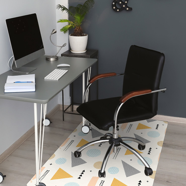 Tapis fauteuil bureau do biura Formes colorées