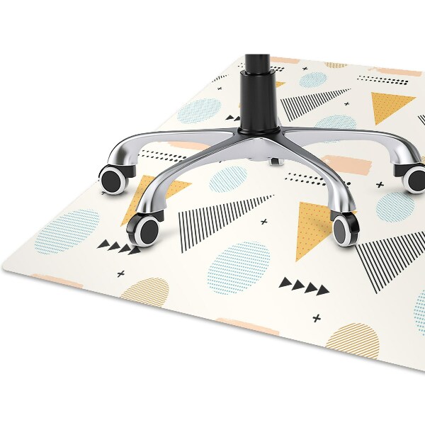 Tapis fauteuil bureau do biura Formes colorées