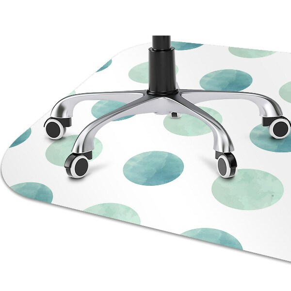 Tapis de chaise de bureau Points aquarelles