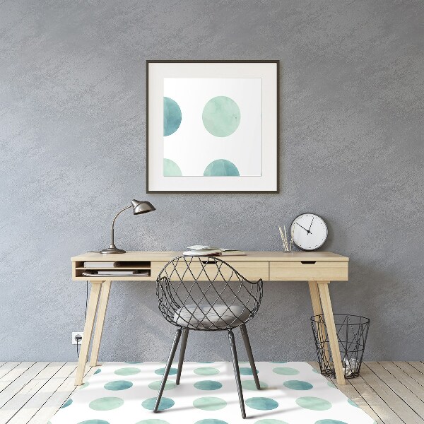 Tapis de chaise de bureau Points aquarelles
