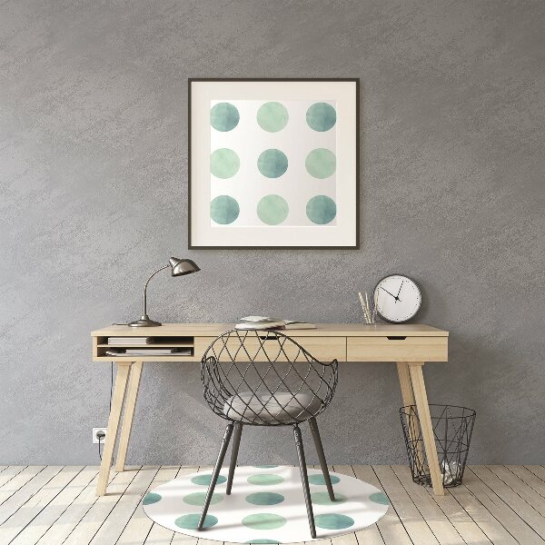 Tapis de chaise de bureau Points aquarelles