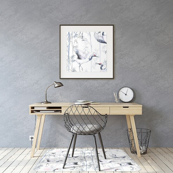 Tapis bureau Danse de grue