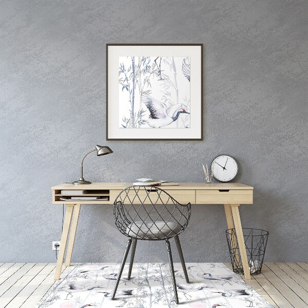 Tapis bureau Danse de grue