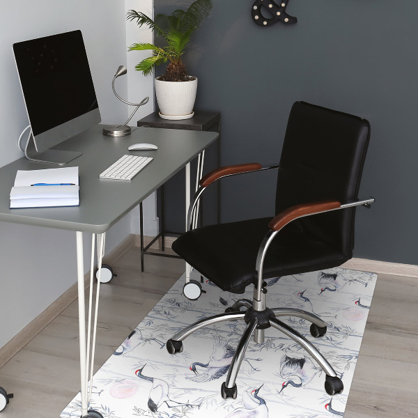 Tapis bureau Danse de grue