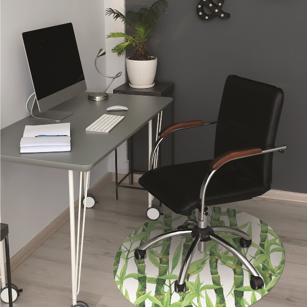 Tapis de chaise de bureau Bambou