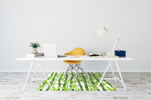 Tapis de chaise de bureau Bambou