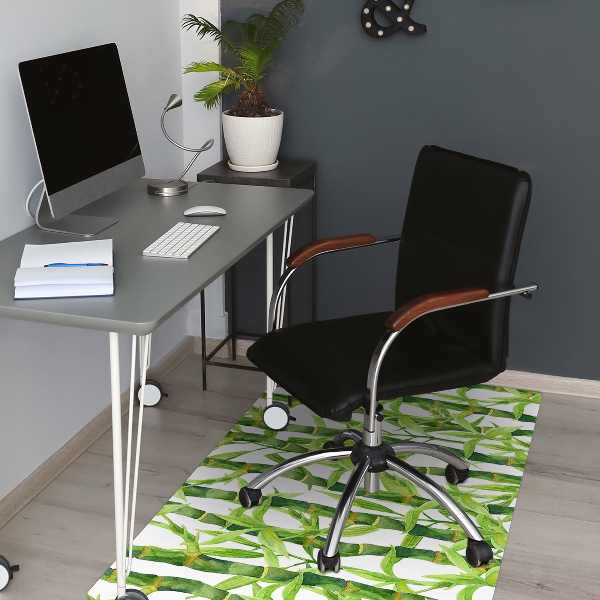 Tapis de chaise de bureau Bambou