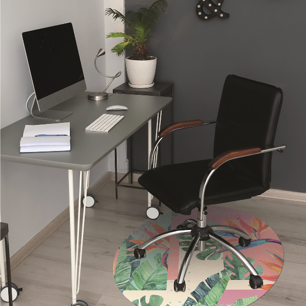 Tapis pour chaise de bureau Mosaïque tropicale