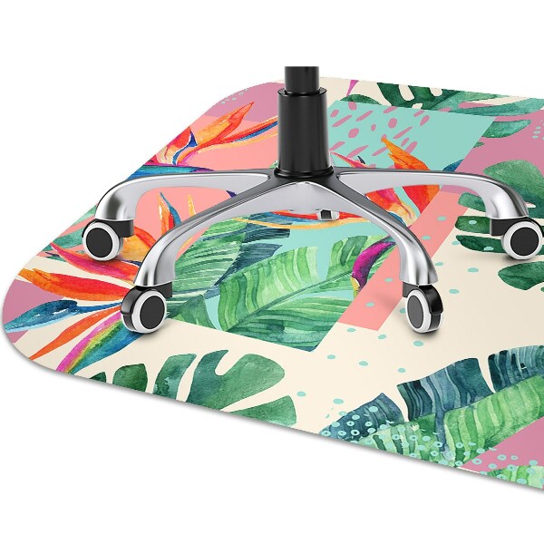 Tapis pour chaise de bureau Mosaïque tropicale