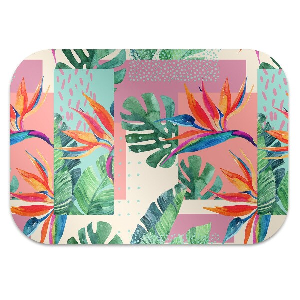 Tapis pour chaise de bureau Mosaïque tropicale