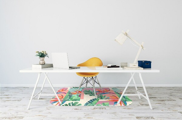 Tapis pour chaise de bureau Mosaïque tropicale