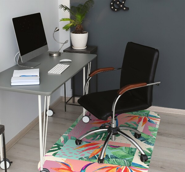Tapis pour chaise de bureau Mosaïque tropicale