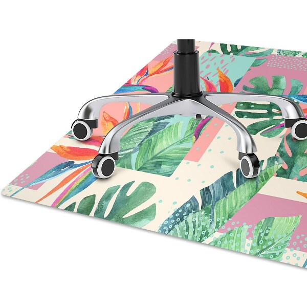 Tapis pour chaise de bureau Mosaïque tropicale