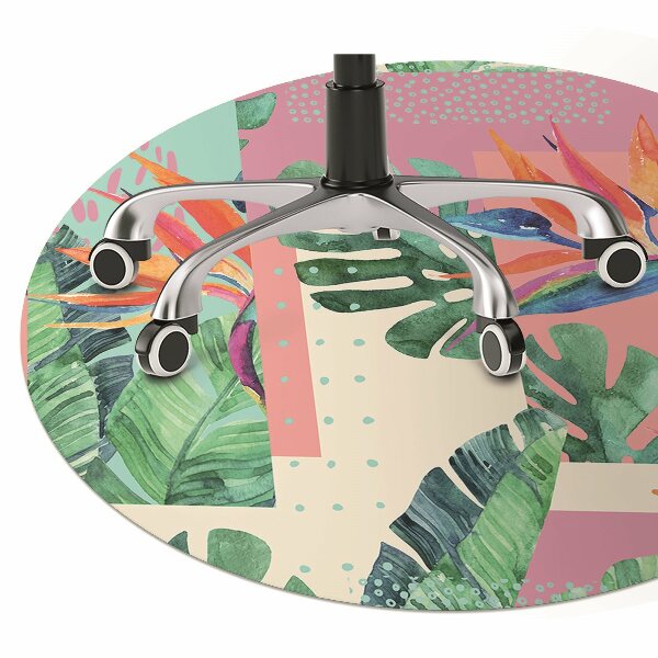 Tapis pour chaise de bureau Mosaïque tropicale