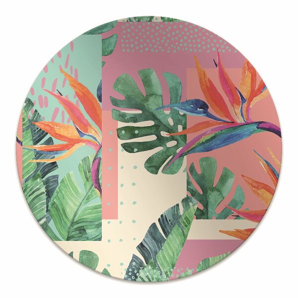 Tapis pour chaise de bureau Mosaïque tropicale