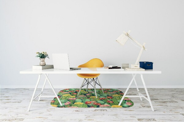 Tapis protège sol Cacti fleurissant
