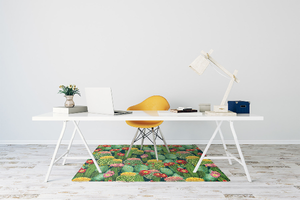 Tapis protège sol Cacti fleurissant