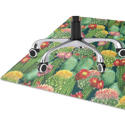 Tapis protège sol Cacti fleurissant