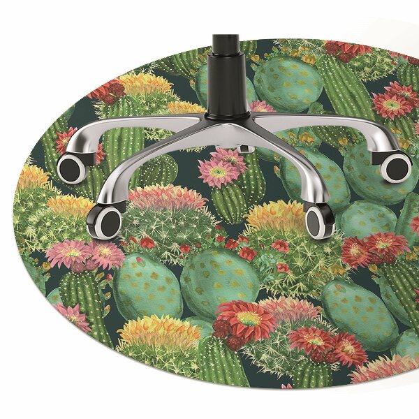 Tapis protège sol Cacti fleurissant
