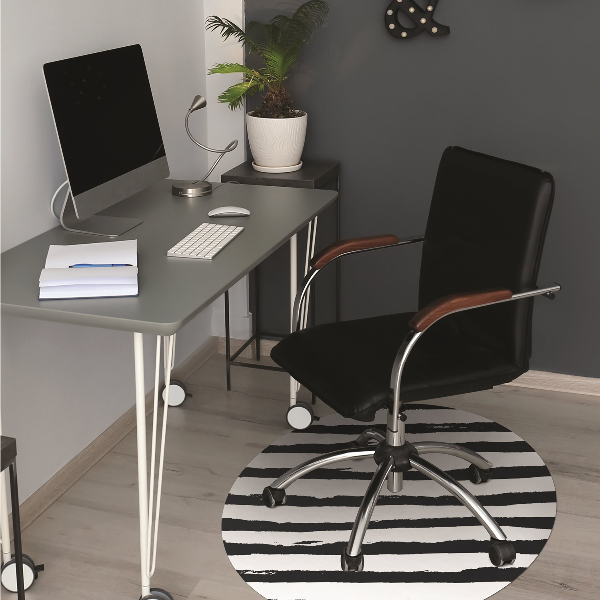 Tapis pour chaise de bureau Modèle de zèbre