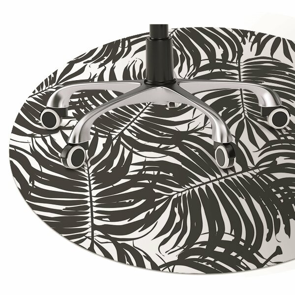 Tapis bureau Feuilles noires
