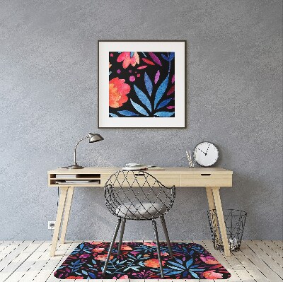 Tapis bureau Motif floral