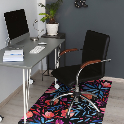 Tapis bureau Motif floral