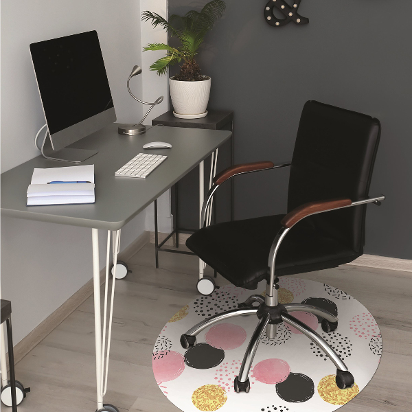 Tapis protection sol Points géométriques