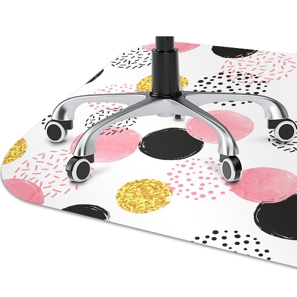 Tapis protection sol Points géométriques