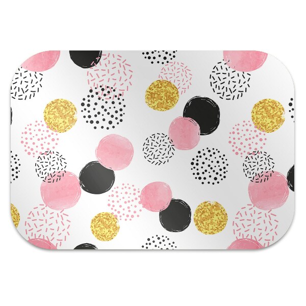 Tapis protection sol Points géométriques