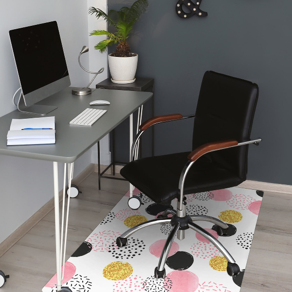Tapis protection sol Points géométriques