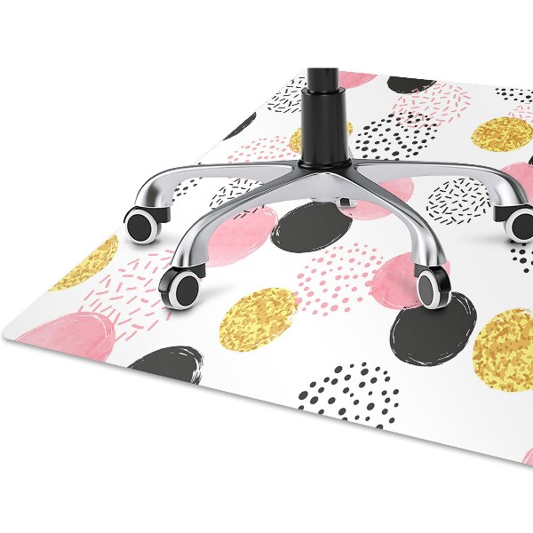 Tapis protection sol Points géométriques