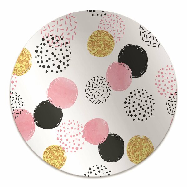 Tapis protection sol Points géométriques