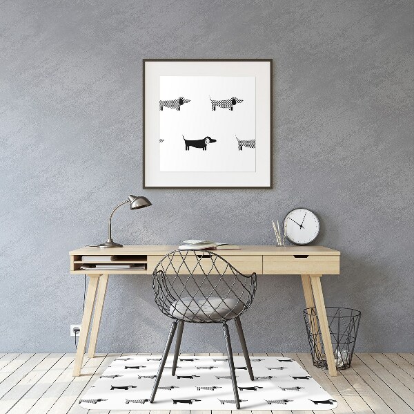 Tapis de chaise de bureau Teckel