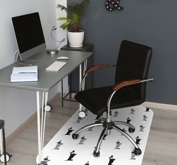 Tapis de chaise de bureau Teckel