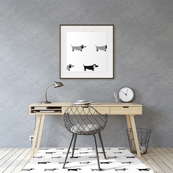 Tapis de chaise de bureau Teckel