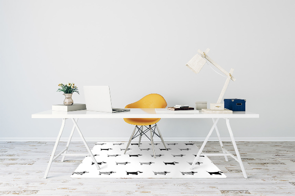 Tapis de chaise de bureau Teckel