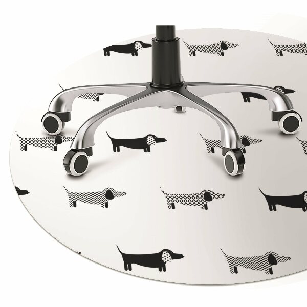 Tapis de chaise de bureau Teckel