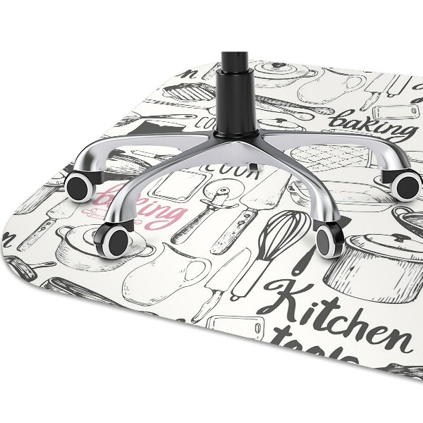 Tapis de chaise de bureau Motifs de cuisine