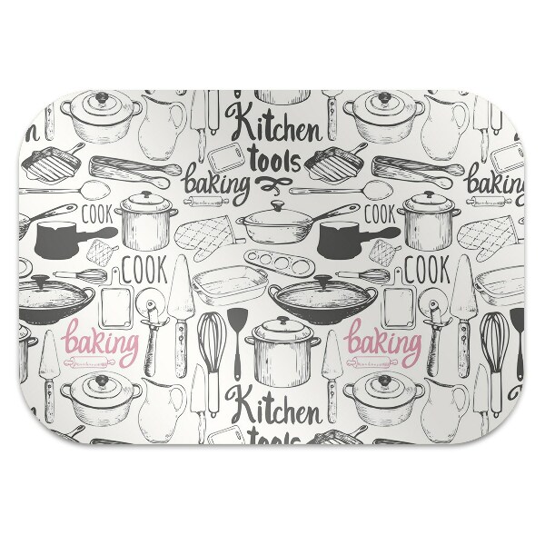 Tapis de chaise de bureau Motifs de cuisine