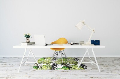 Tapis de chaise de bureau Feuilles d'aquarelle